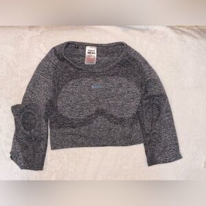 Gymshark Charcoal Gray Crop Top